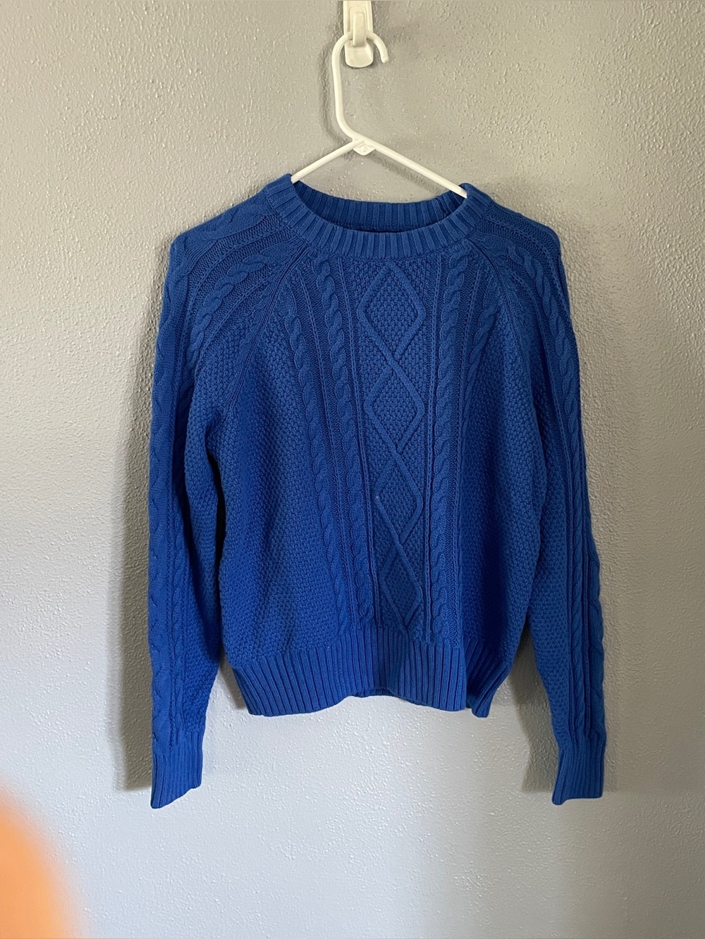 NWT Gap Blue Cable Knit Sweater Women’s Size S